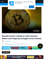 Kiyosaki avverte: è iniziato un crollo massiccio. Bitcoin come rifugio per proteggere la tua ricchezza | Bitcoinist.com