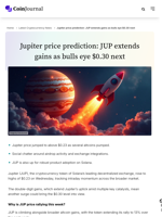 Jupiter price prediction: JUP extends gains as bulls eye $0.30 next - CoinJournal
