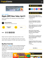 Ripple (XRP) News Today: April 9