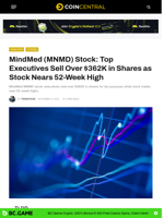 MindMed (MNMD) Stock: Top Executives Sell Over $362K in Shares as Stock Nears 52-Week High - CoinCentral