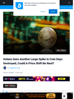 Solana Sees Another Large Spike In Coin Days Destroyed, Could A Price Shift Be Next? | Bitcoinist.com