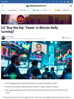 CZ ‘Buy the Dip’ Tweet: Is a Bitcoin Rally Coming?