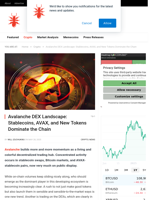 Avalanche DEX Landscape: Stablecoins, AVAX, and New Tokens Dominate the Chain - NullTX