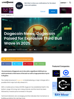 Dogecoin News: Dogecoin Poised for Explosive Third Bull Wave in 2025 | Live Bitcoin News