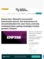 Keone Hon: Monad's successful blockchain launch, the importance of decentralization for user trust, and why outdated token gating strategies hinder growth | Empire