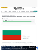 Bulgaria snap elections set for April 19 after Orbán's defeat in Hungary