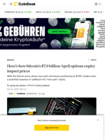 Bitcoin heads into a $7.9 billion options expiry with heavy positioning at $75,000