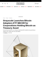 Grayscale Launches Bitcoin Adopters ETF $BCOR for Corporations Holding Bitcoin as Treasury Asset - 