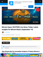 Live Bitcoin Hyper Updates Today: Bitcoin $123K Prediction as Poland Launches First Bitcoin ETF, Bitcoin Hyper Nears $17M, and More...
