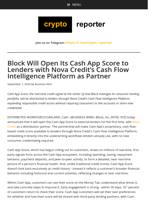 Block Will Open Its Cash App Score to Lenders with Nova Credit’s Cash Flow Intelligence Platform as Partner