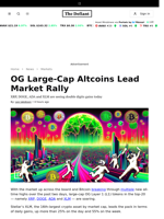 OG Large-Cap Altcoins Lead Market Rally - 