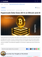 Hyperscale Data Goes All-In on Bitcoin and AI