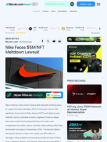 Nike Faces $5M NFT Meltdown Lawsuit – News Bytes Bitcoin News