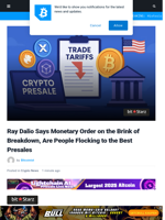 Ray Dalio Says Monetary Order on the Brink of Breakdown, Are People Flocking to the Best Presales
