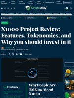 X1000 Project Review: Features, Tokenomics, and Why you should invest in it - Crypto Daily