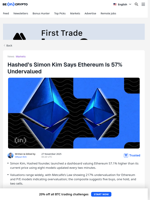 Simon Says, Ethereum Is 57% Undervalued