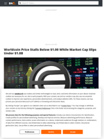 Worldcoin Price Stalls Below $1.00 While Market Cap Slips Under $1.8B - Brave New Coin