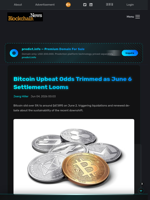 Bitcoin Upbeat Odds Trimmed as June 6 Settlement Looms - Blockchain.News