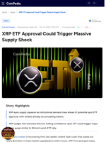 XRP ETF Approval Could Trigger Massive Supply Shock