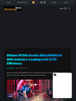Bitdeer BTDR Unveils SEALMINER A4 With Industry-Leading 9.45 J/TH Efficiency - Blockchain.News