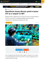 BlackRock Proposes Bitcoin Premium Income ETF to Complement IBIT