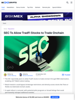 SEC Is Rushing To Allow US Stocks To Be Traded On Blockchain