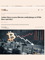 Arthur Hayes warns Bitcoin could plunge to $70K: How and why? - AMBCrypto