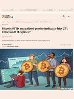 Bitcoin STHs unrealized profits indicator hits 27%: - Effect on BTC's price?