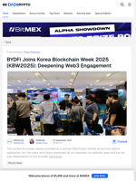 BYDFi at KBW2025, Seoul — Booth #33, Sept 23–24