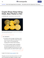 Crypto Shops Keep Inking Deals, Bear Market or Not