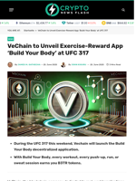 VeChain to Unveil Exercise-Reward App ‘Build Your Body’ at UFC 317 - Crypto News Flash