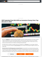 XRP Exploded Past $3.6 ATH as Investors Frenzy Over Top Altcoins in 2025 - Brave New Coin