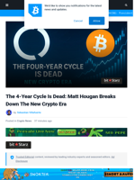 The 4-Year Cycle Is Dead: Matt Hougan Breaks Down The New Crypto Era | Bitcoinist.com