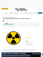 Trump claims US will secure Iran's enriched uranium