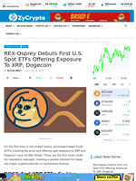 REX-Osprey Debuts First U.S. Spot ETFs Offering Exposure To XRP, Dogecoin ⋆ ZyCrypto