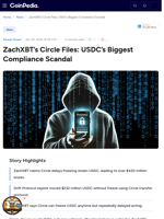 ZachXBT's Circle Files: USDC's Biggest Compliance Scandal