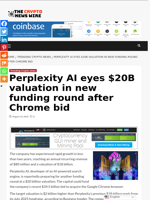 Perplexity AI eyes $20B valuation in new funding round after Chrome bid - The Crypto News Wire