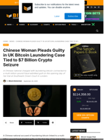 Woman Pleads Guilty In $7 Billion Bitcoin Fraud Case In UK