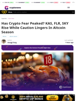Crypto Fear and Altcoin Season as KAS, FLR, SKY Rise