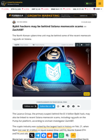 Bybit hackers may be behind Solana memecoin scams — ZachXBT