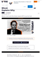Bitcoin Is 100% to Pump, Max Keiser Explains Why