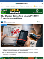 DOJ Charges Connecticut Man in $950,000 Crypto Investment Fraud