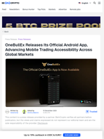 OneBullEx Releases Its Official Android App