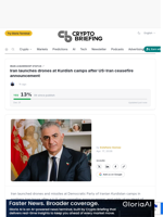 Iran launches drones at Kurdish camps after US-Iran ceasefire announcement