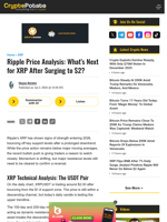 Ripple Price Analysis: What’s Next for XRP After Surging to
$2?