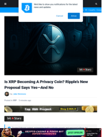 Is XRP Becoming A Privacy Coin? Ripple’s New Proposal Says Yes—And No