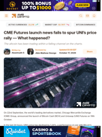 CME Futures launch news fails to spur UNI's price rally — What happened? - AMBCrypto