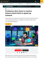 Devs Propose Removing Solana’s Block Limit to Optimize Performance