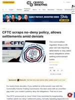 CFTC scraps no-deny policy, allows settlements amid denials