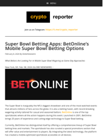 Super Bowl Betting Apps: BetOnline's Mobile Super Bowl Betting Options
